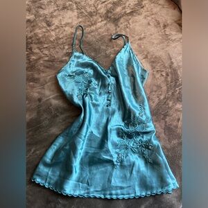 Baby blue satin camisole SM